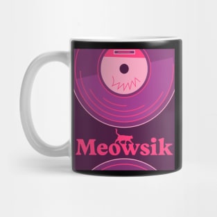 Retro Meowsik-Cat and Music lovers- Mug